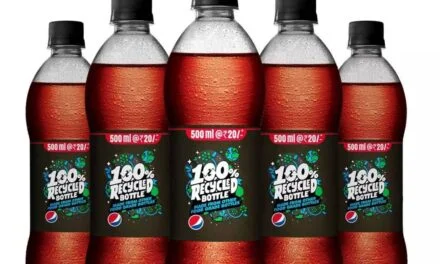 PepsiCo India launched Pepsi Black in 100% recycled PET bottles