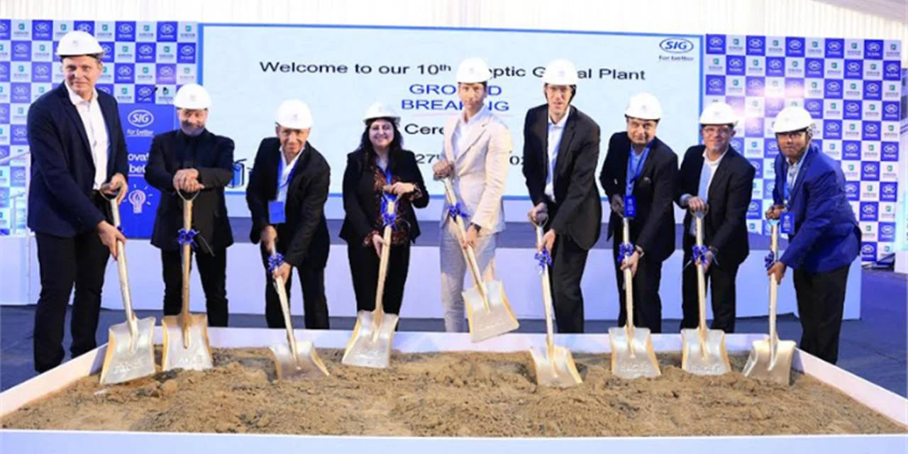 SIG breaks ground for new aseptic carton plant at Ahmedabad