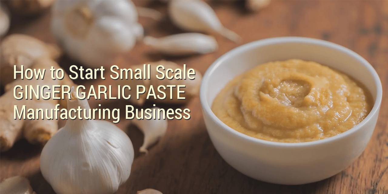 How to Start Small Scale Ginger Garlic Paste Making Business